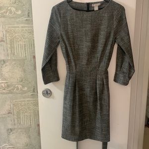 H&M Tweed pleated dress